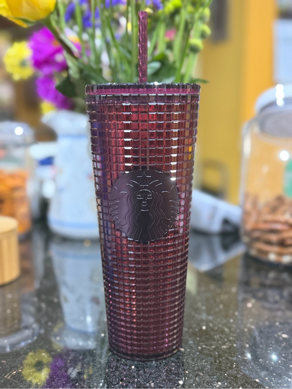 Starbucks Studded Tumbler in Plum/Purple